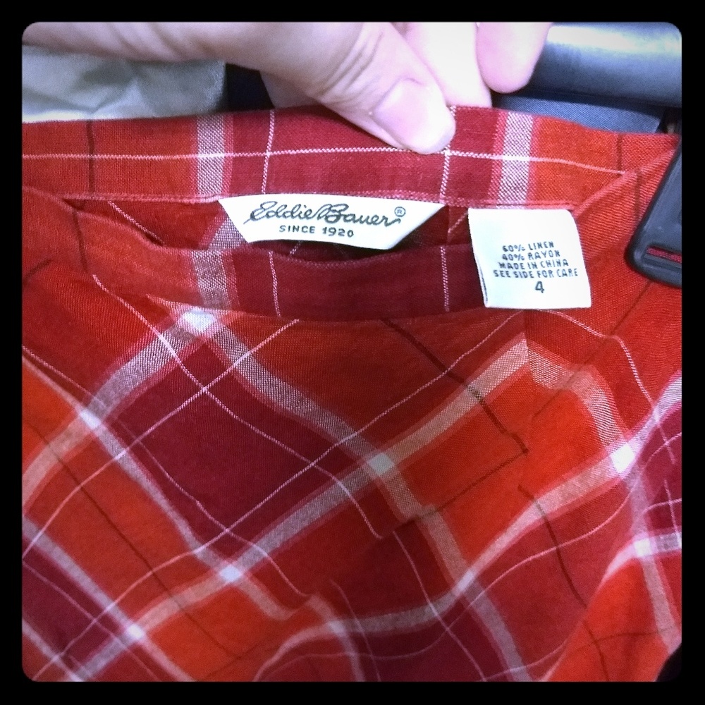 Vintage Plaid Eddie Bauer Maxi Skirt